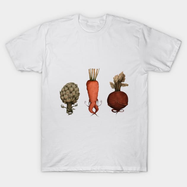 veggie yoga T-Shirt by KindSpirits